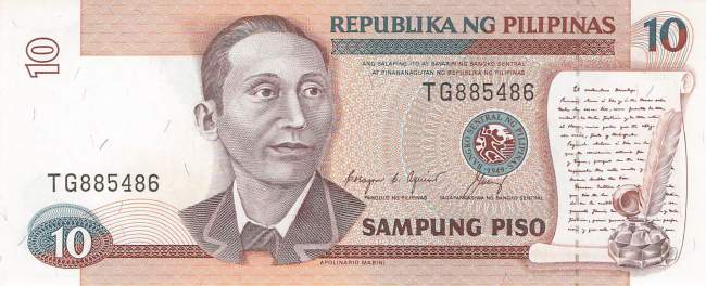 Philippinen 10 Piso 1985 p169c